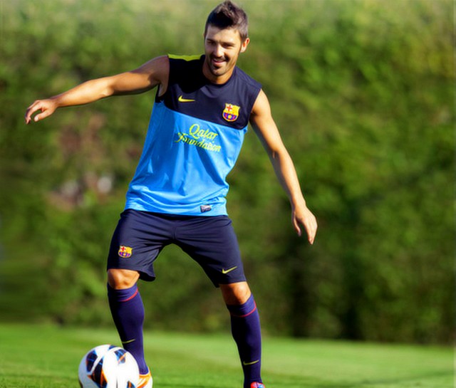 David Villa đã hồi phục: Khi trái bóng mang tới nụ cười